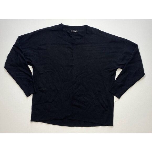 Alfani Pullover Sweater Top‎ Small Black Women's Seam-Front Relaxed NEW - Picture 1 of 5